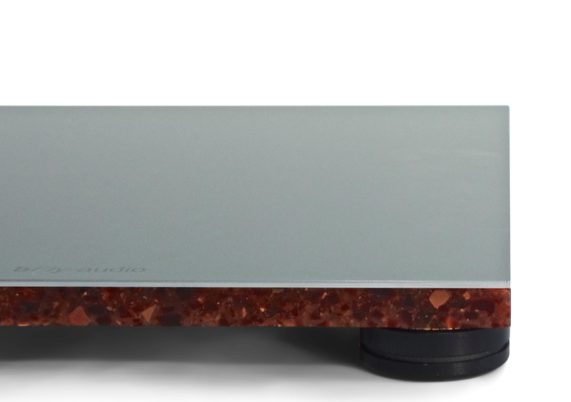 bFly-audio Basis StoneLine Rosenquarz Füsse schwarz